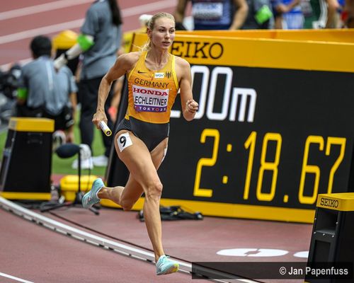 Elisa Lechleitner (LAZ Ludwigsburg) freut sich auf ihren nächsten Staffeleinsatz am Samstag. 