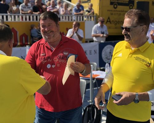 WLV Verdienstplakette für Günter Eisinger und Harry Brunnet