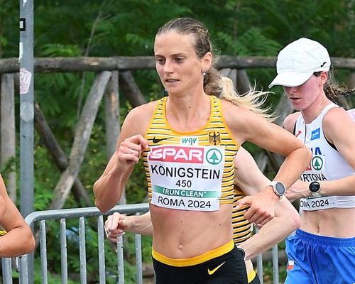Fabienne Königstein (MTG Mannheim) bei der EM in Rom 2024