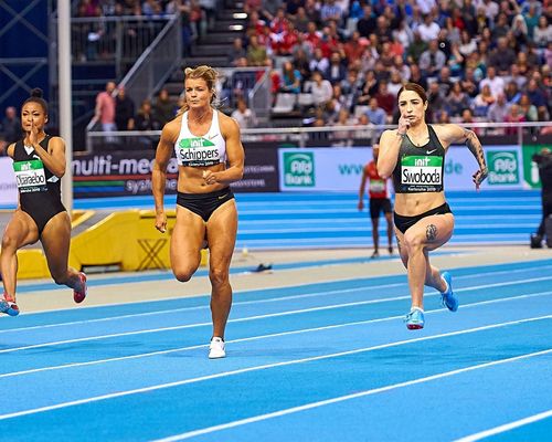 60 Meter der Frauen: Swoboda, Asher-Smith, Del Ponte und Pinto versprechen beim INDOOR MEETING Karlsruhe Weltklasse