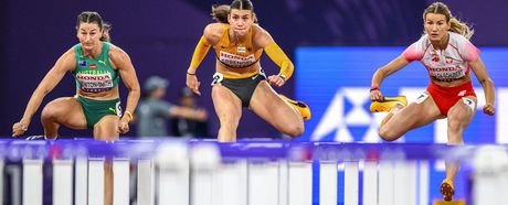 Sandrina Sprengel (LG Steinlach-Zollern) in Aktion.