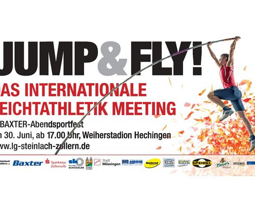 Internationales Leichtathletikmeeting JUMP & FLY mit Firmenlauf in Hechingen